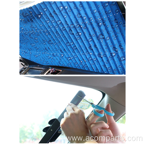 Blue anti uv cheap customized auto car sunshade